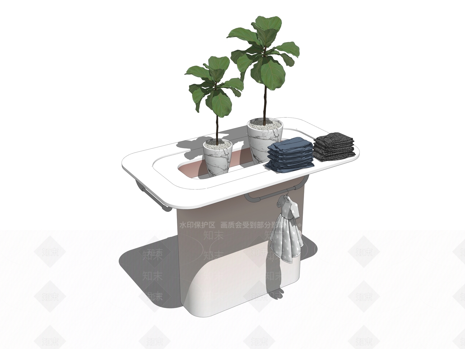 现代服装展架SU模型下载【ID:1100395784】