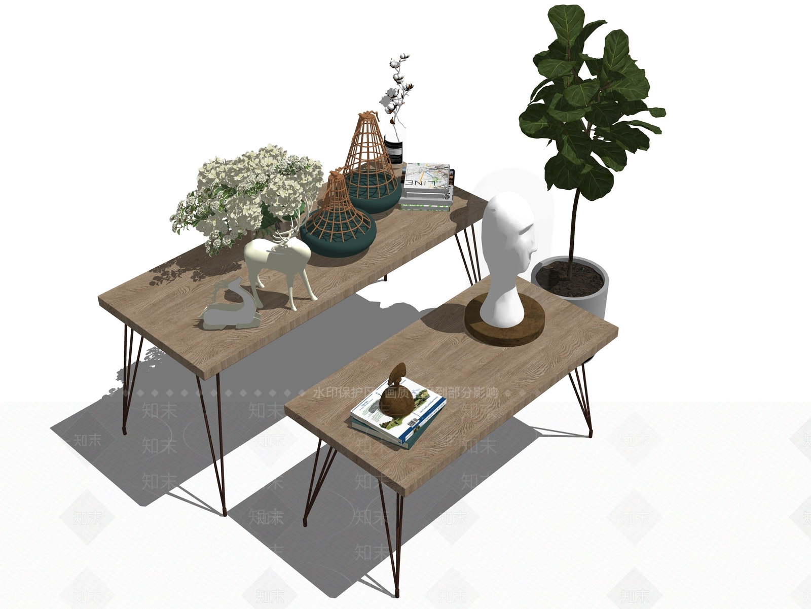 现代其他商展器材SU模型下载【ID:1100396973】