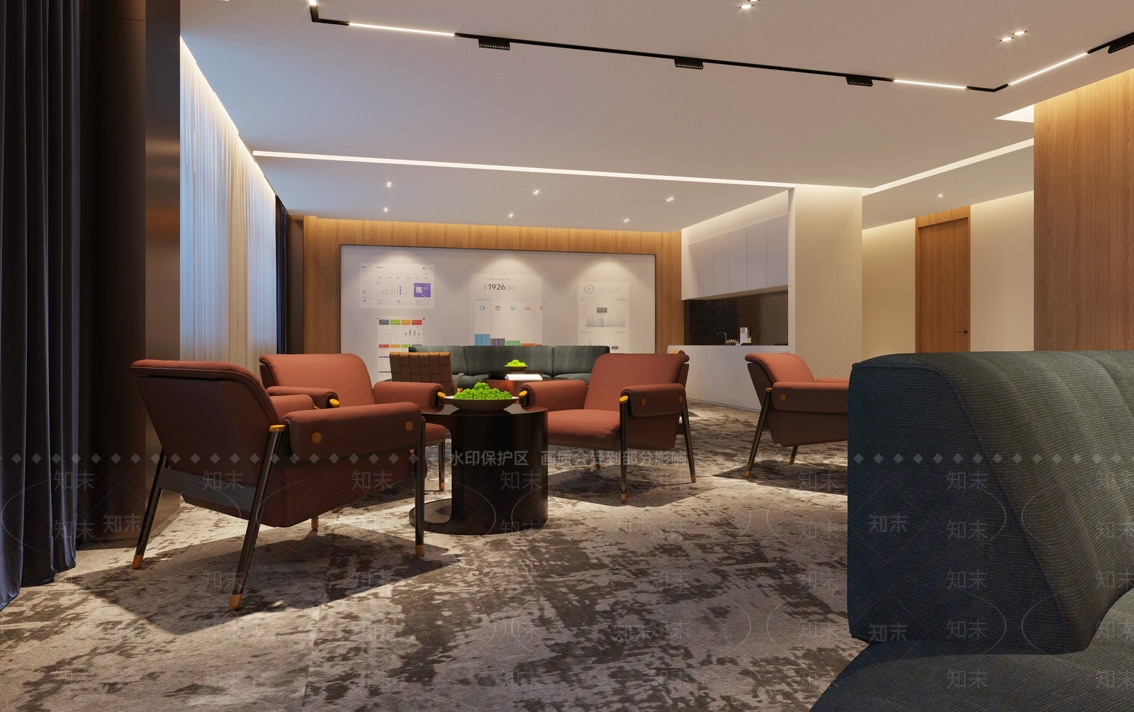 现代私人银行大厅3D模型下载【ID:1100401742】