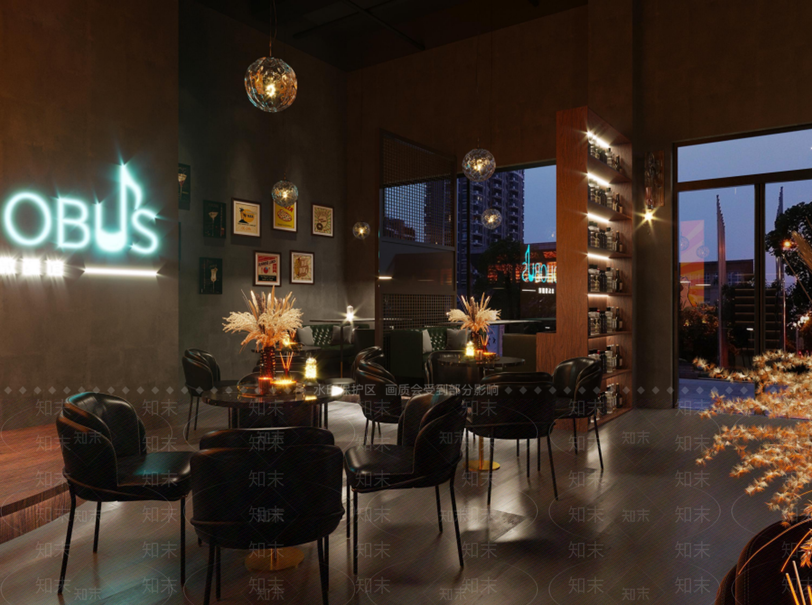 工业风音乐酒吧3D模型下载【ID:1100402217】