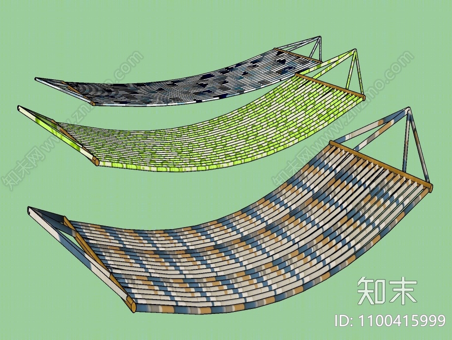 现代吊床SU模型下载【ID:1100415999】