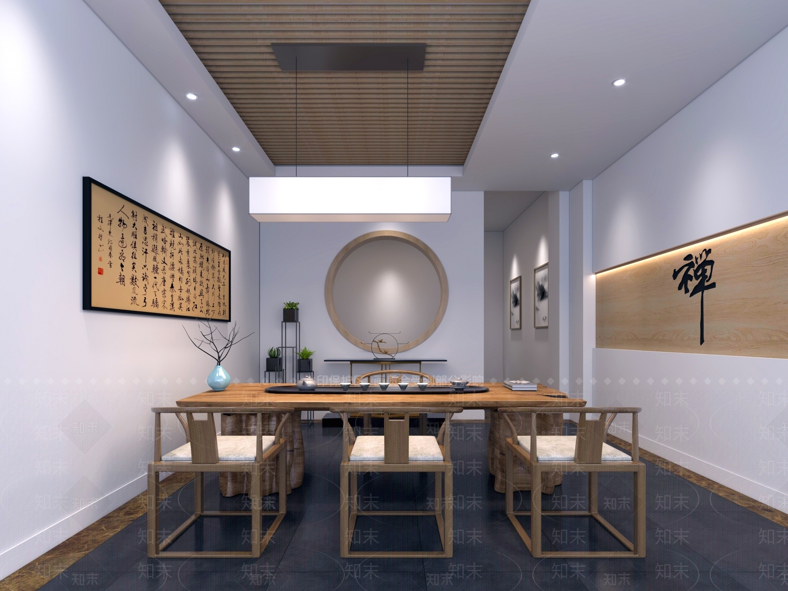 中式茶馆3D模型下载【ID:1100425083】