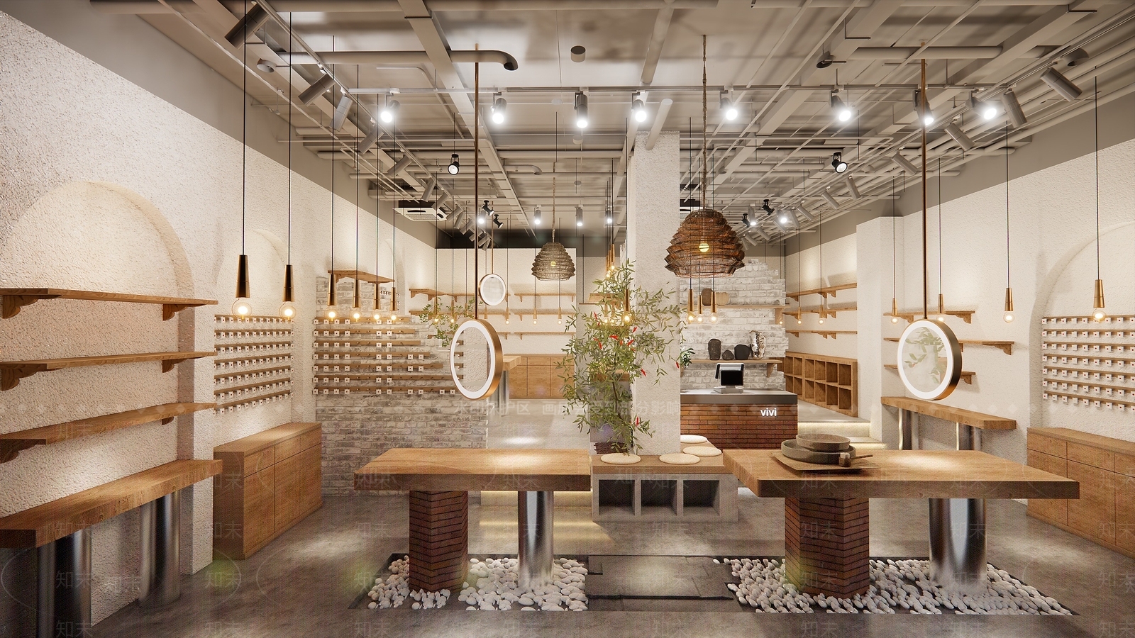 侘寂风珠宝饰品店SU模型下载【ID:1100425027】