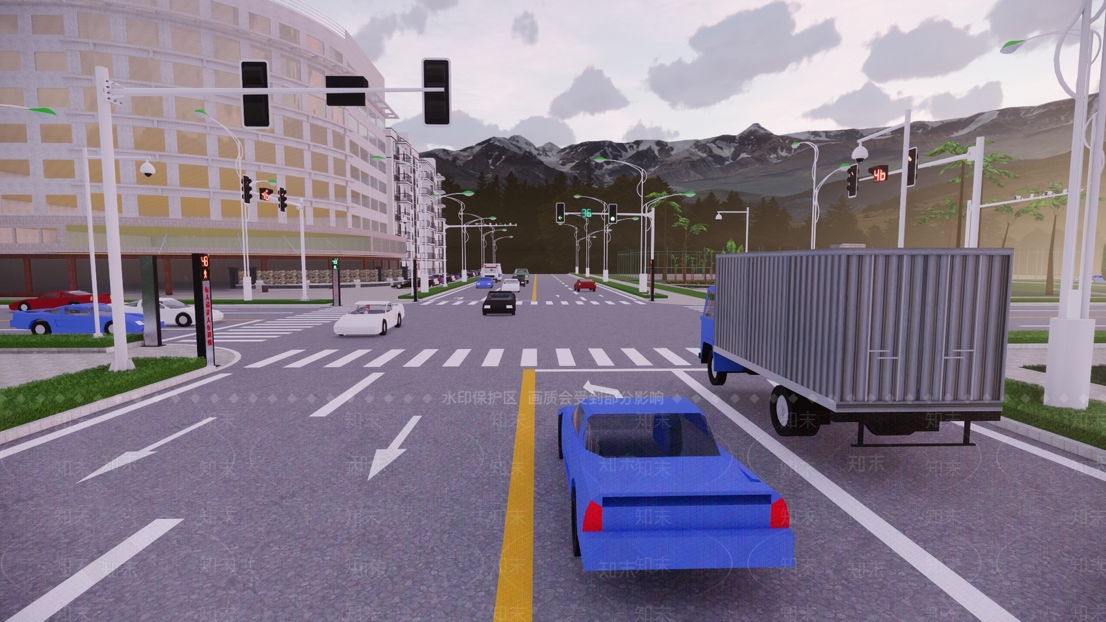 现代道路SU模型下载【ID:1100627738】