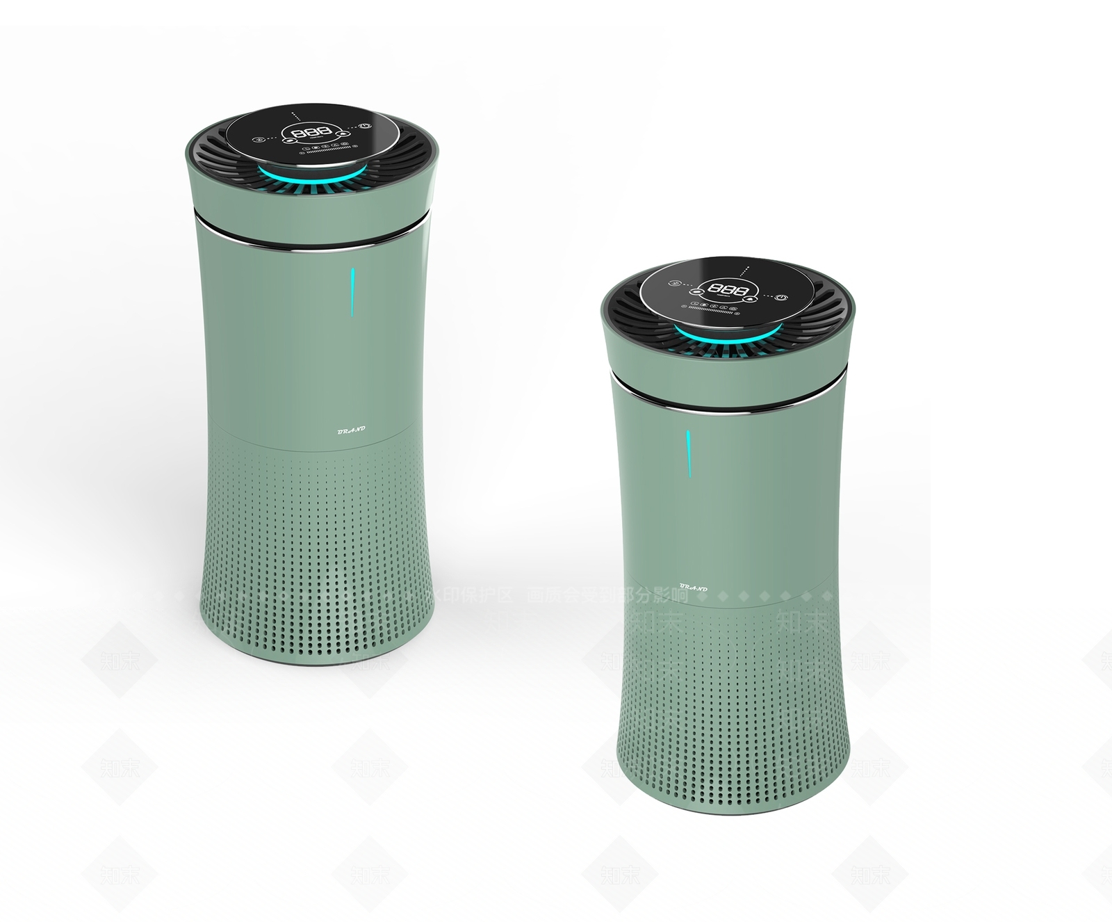 现代空气净化机3D模型下载【ID:1100425666】