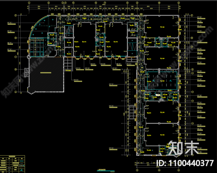 幼儿园室内施工图下载【ID:1100440377】