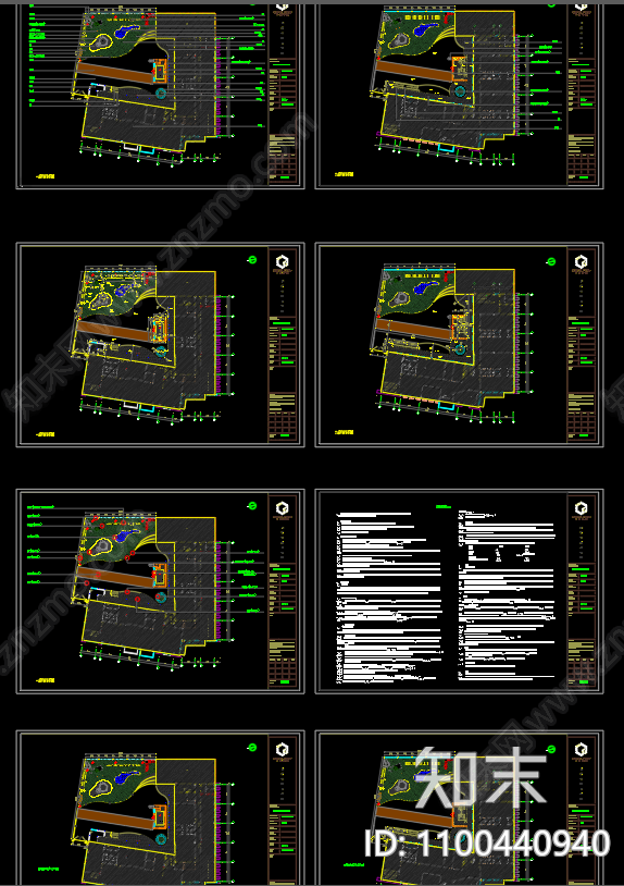 幼儿园绿化cad施工图下载【ID:1100440940】