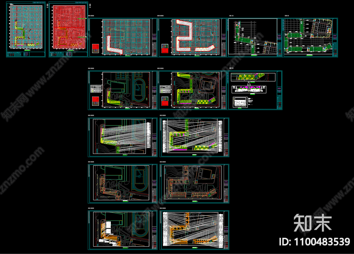 屋顶绿化cad施工图下载【ID:1100483539】