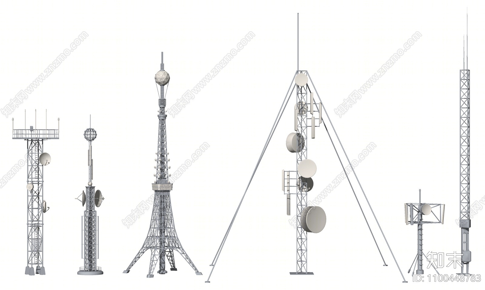 现代雷达信号塔SU模型下载【ID:1100448783】