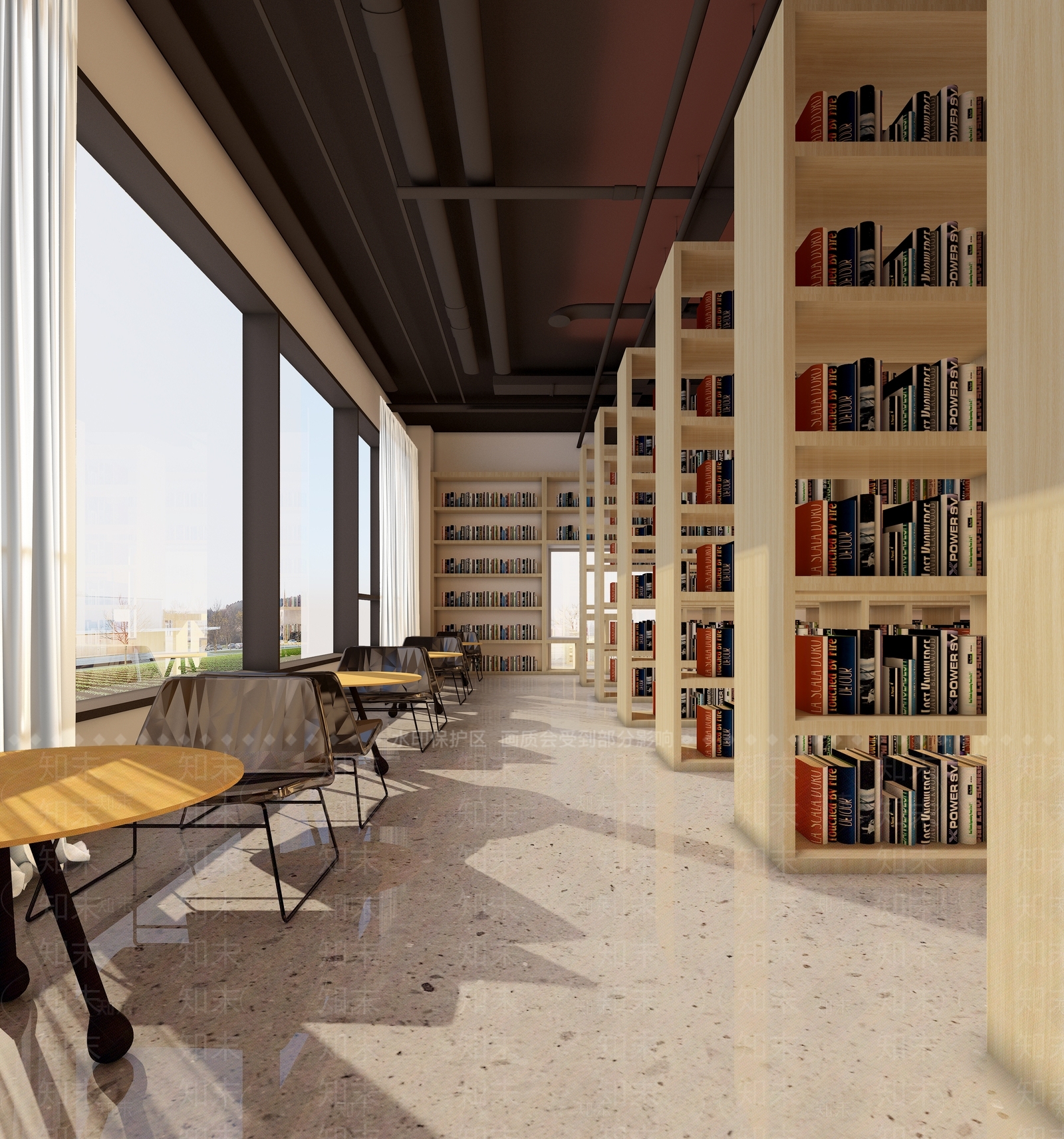 现代书店3D模型下载【ID:1100452483】