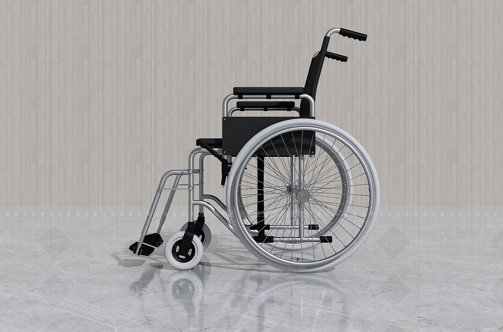 现代轮椅3D模型下载【ID:1100467243】