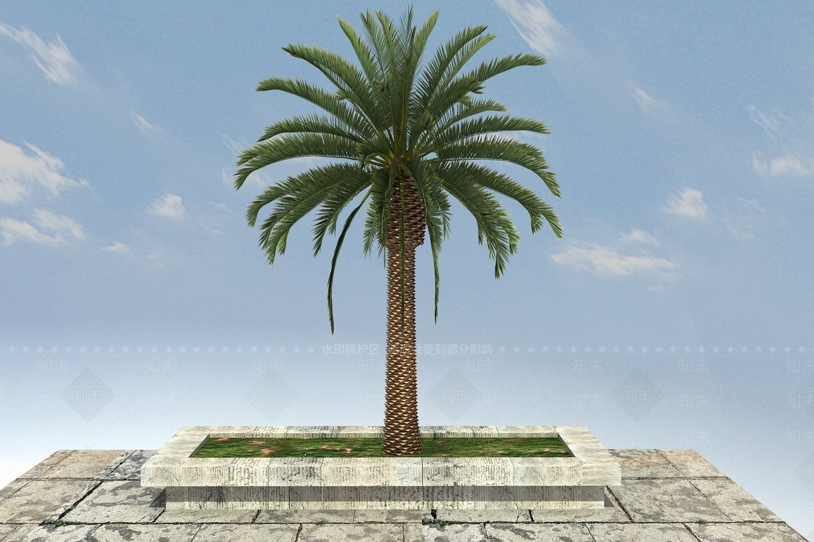 现代开花植物3D模型下载【ID:1100471686】