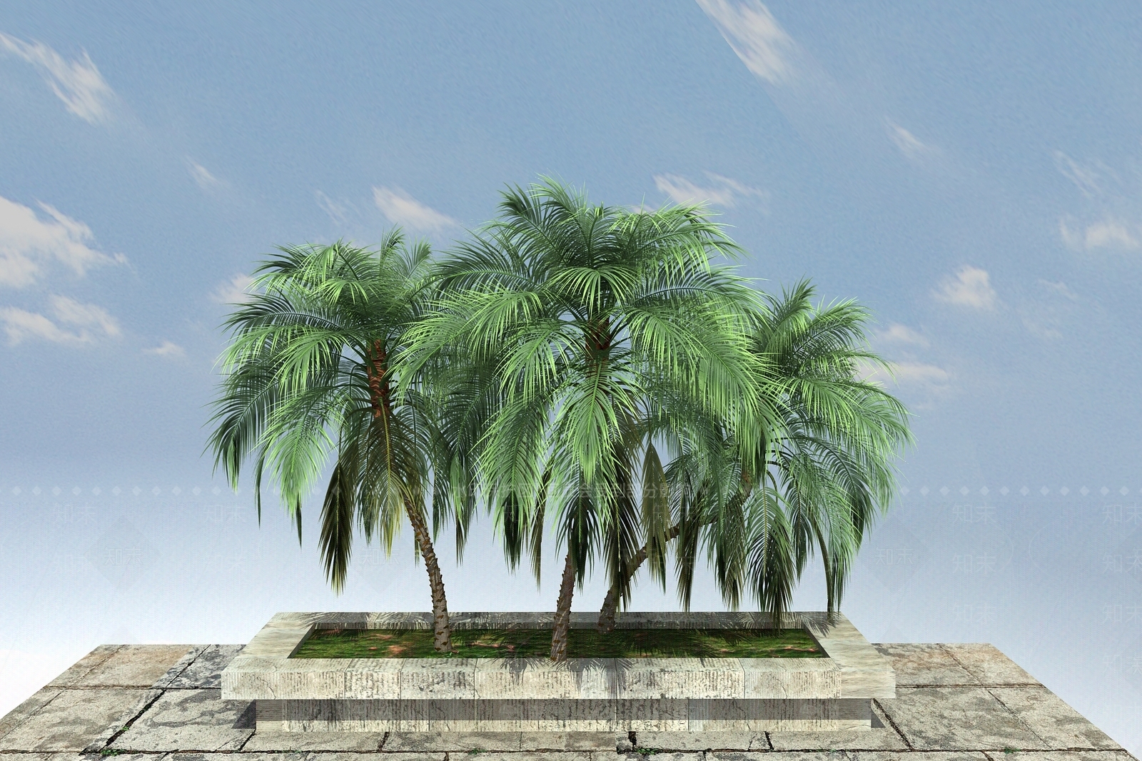 现代树木3D模型下载【ID:1100472614】