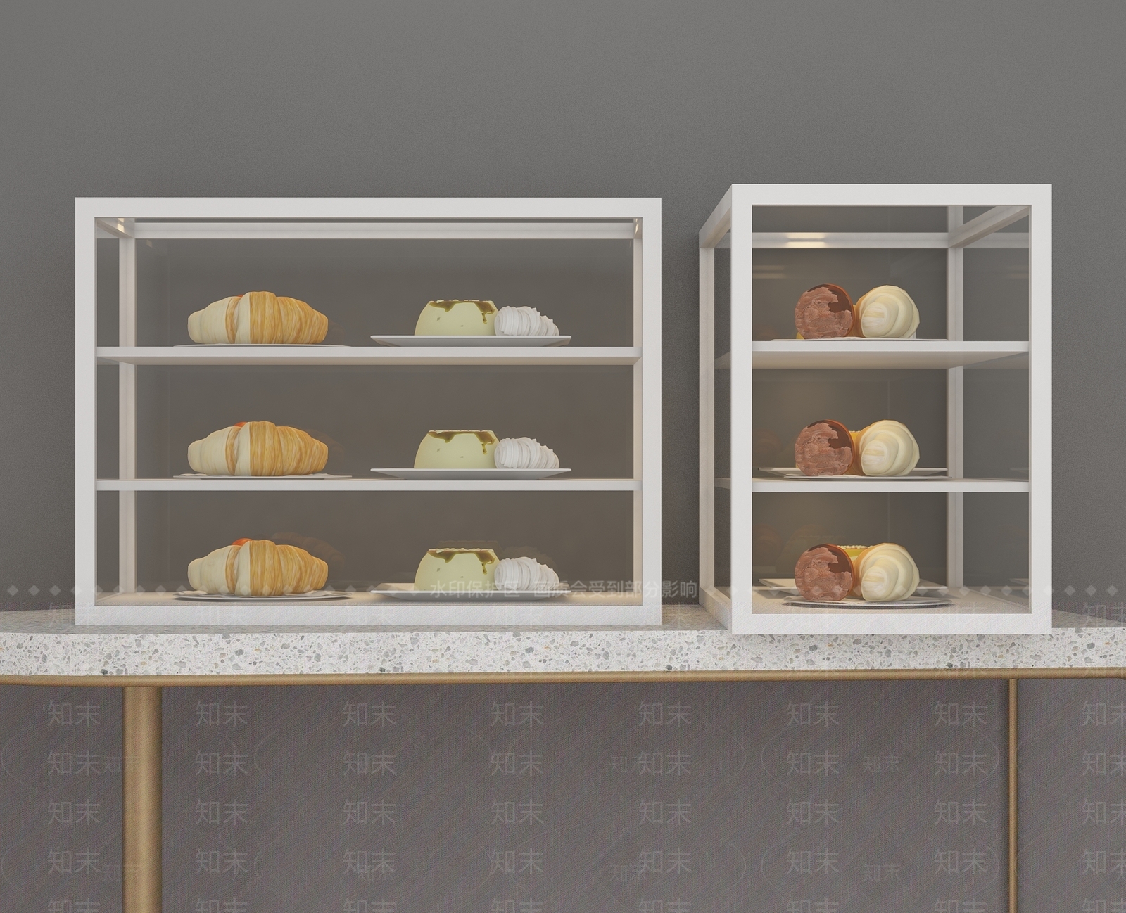 现代玻璃冰柜3D模型下载【ID:1100483523】