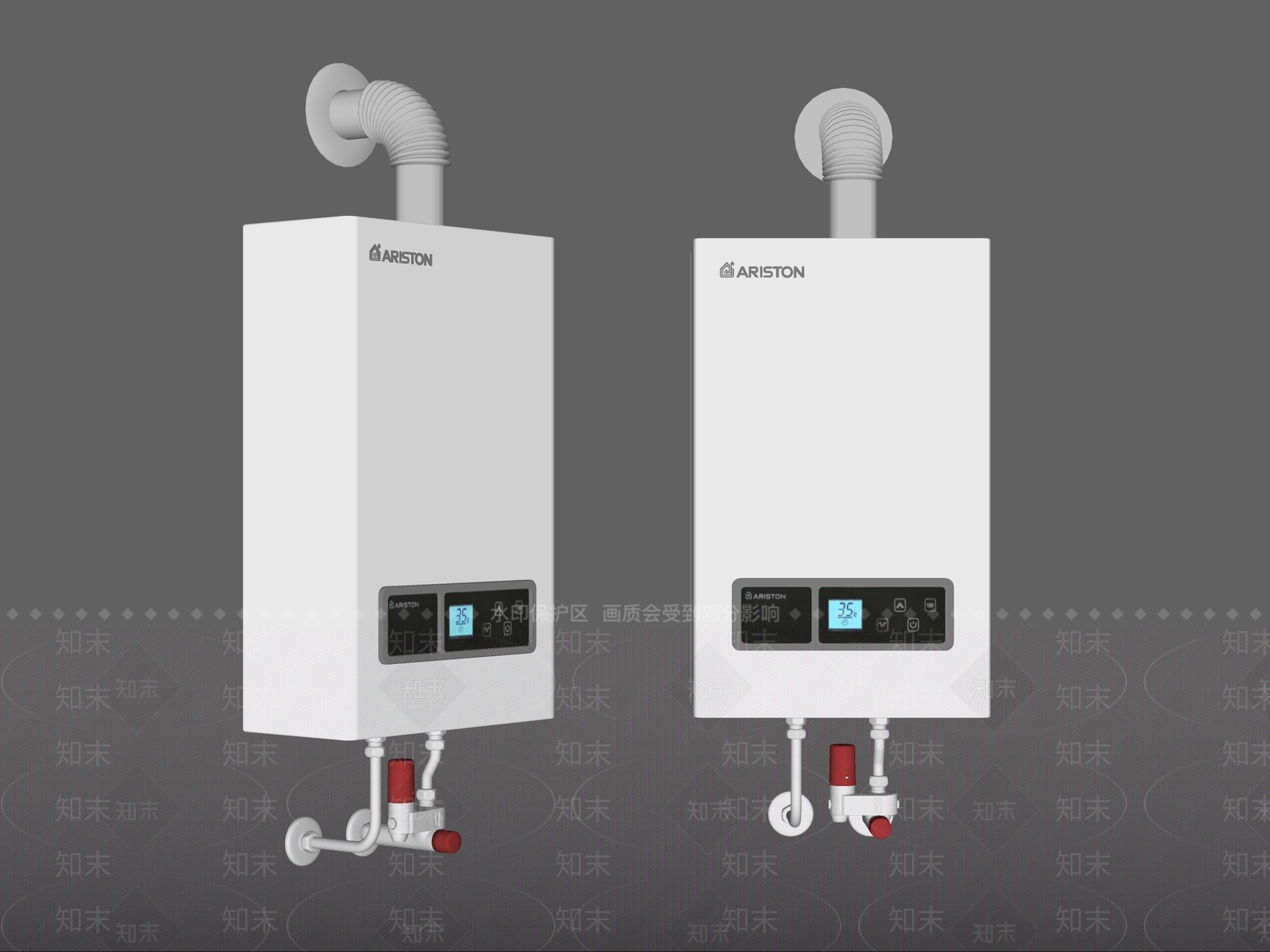 现代燃气热水器SU模型下载【ID:1100485810】