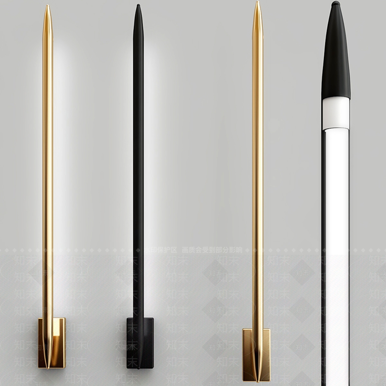 SKANDI现代子弹头壁灯3D模型下载【ID:1100516765】