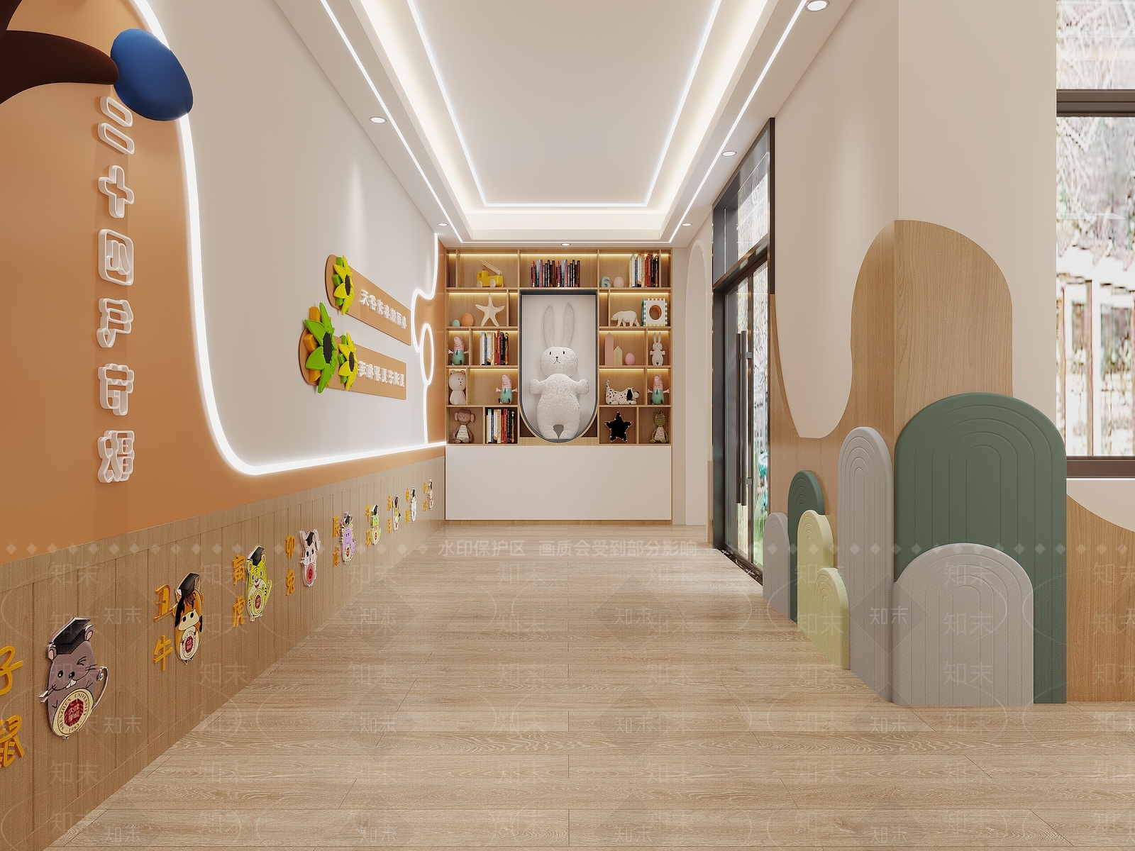 现代幼儿园3D模型下载【ID:1100519083】