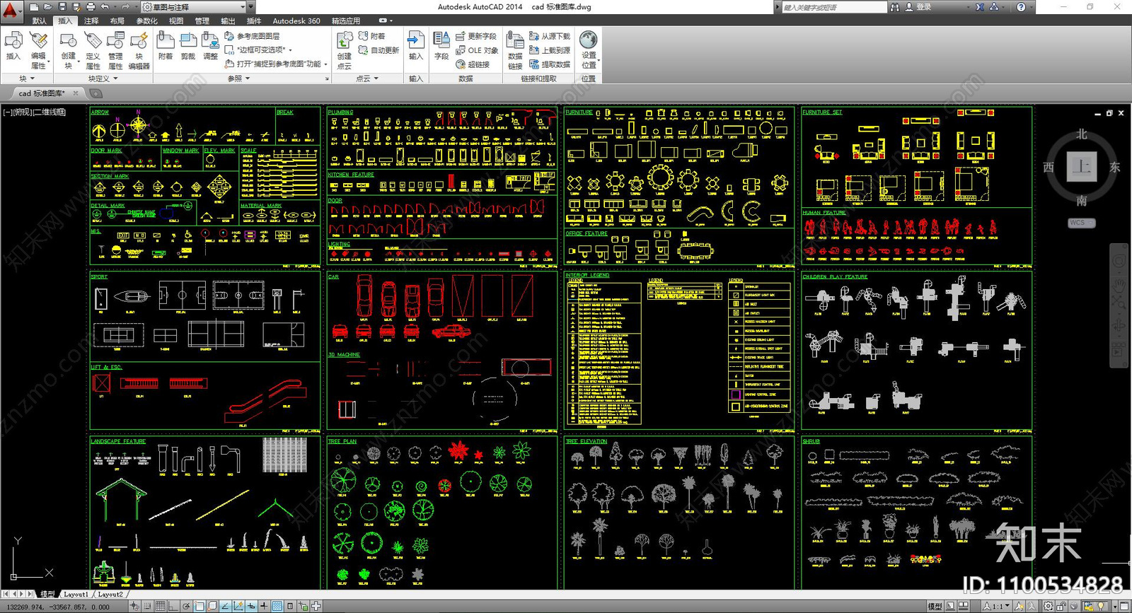 家装常用图块施工图下载【ID:1100534828】