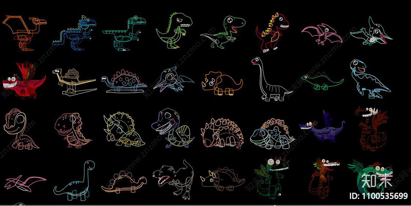 小恐龙施工图下载【ID:1100535699】