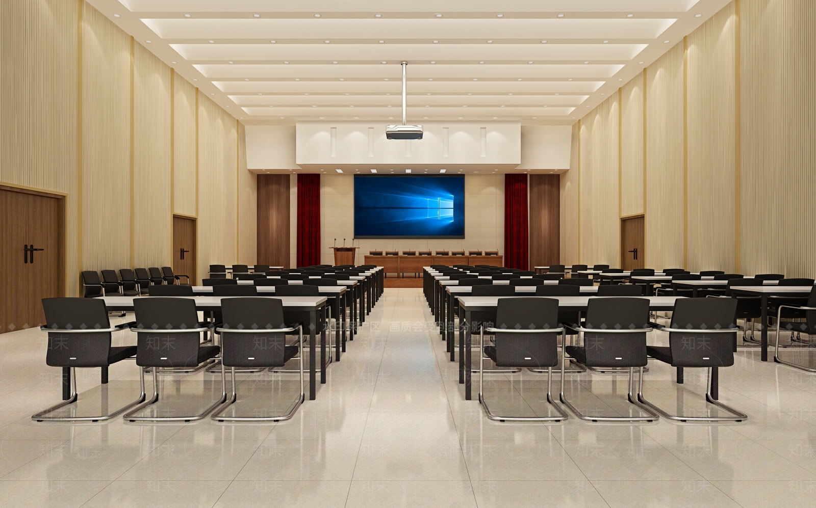 现代报告厅3D模型下载【ID:1100540297】