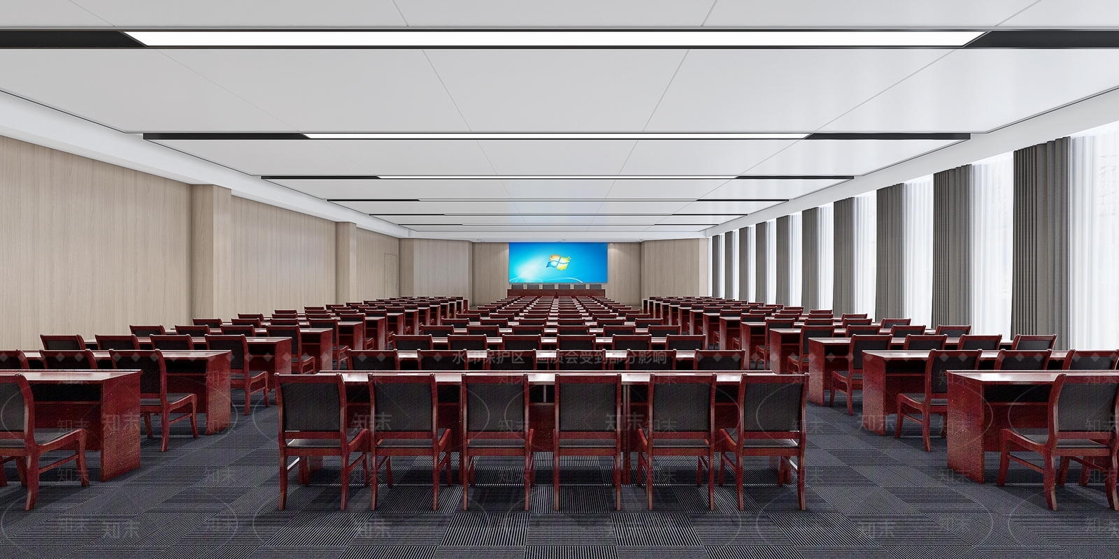 现代报告厅3D模型下载【ID:1100541089】