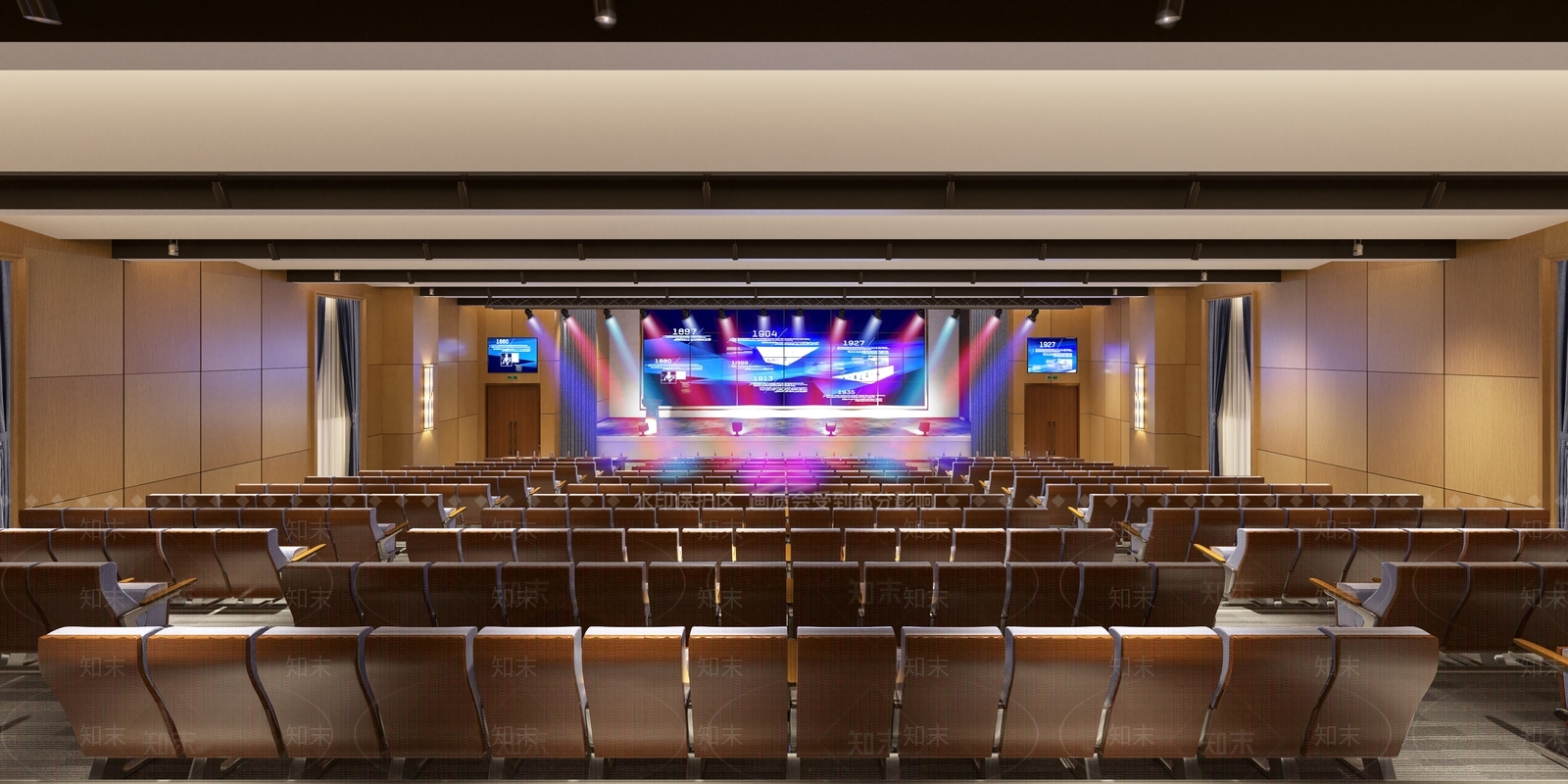 现代报告厅3D模型下载【ID:1100551495】