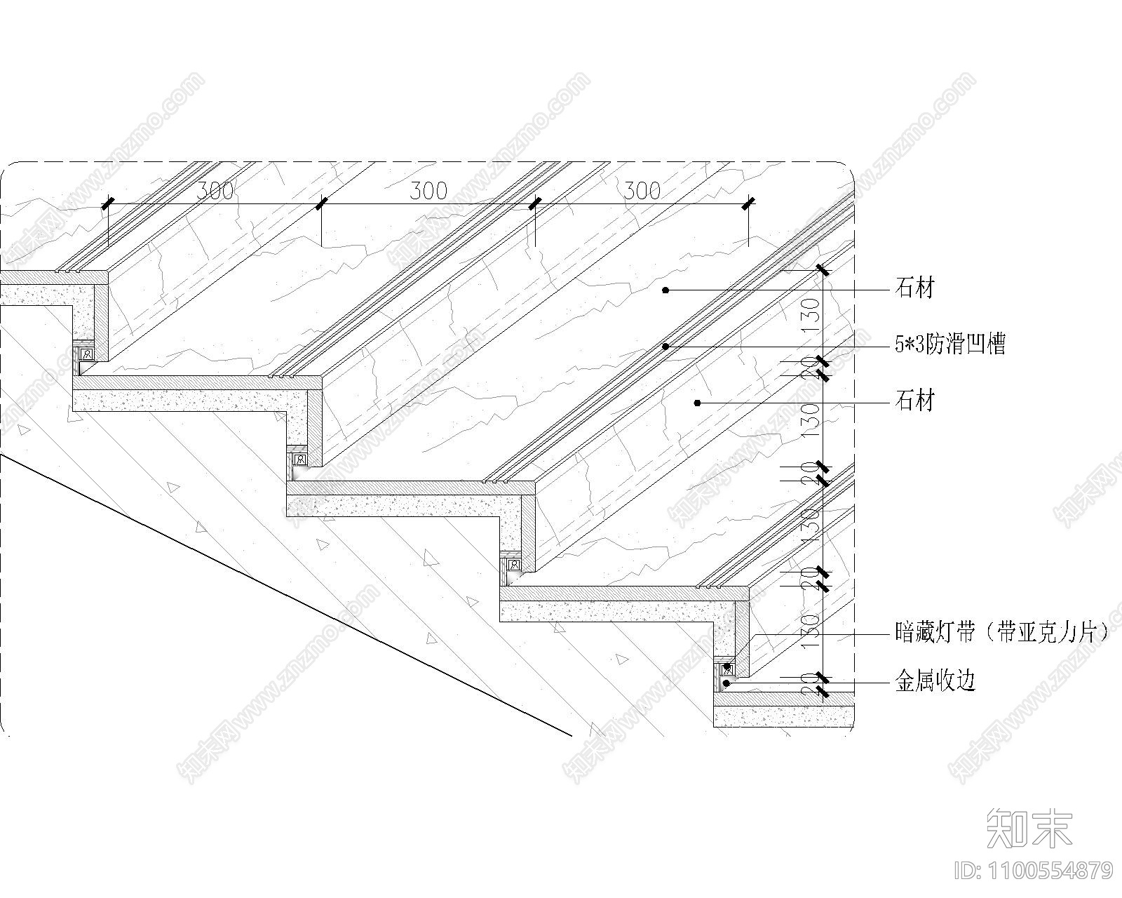 楼梯施工图下载【ID:1100554879】