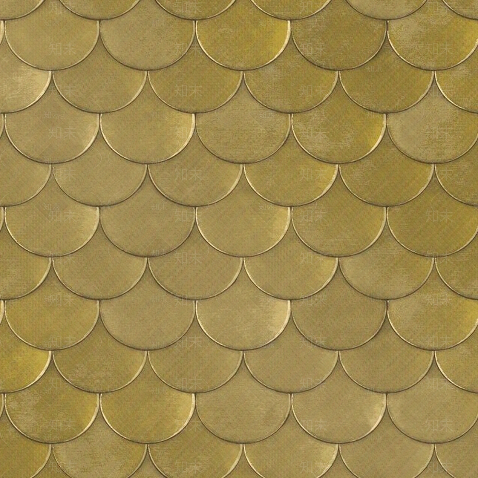 马赛克扇形贝壳金色瓷砖墙面卫生间贴图下载【ID:1100556968】