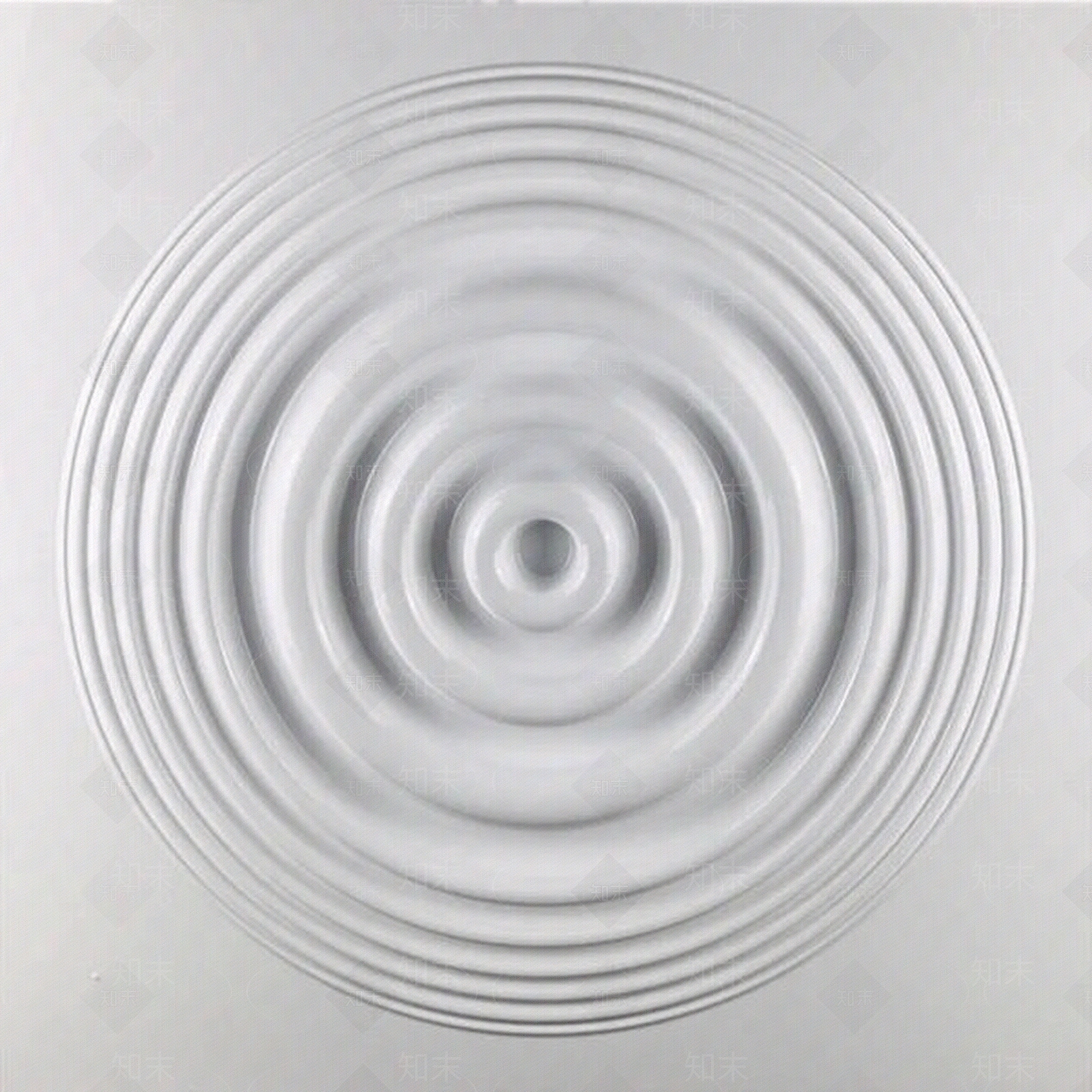 顶面石膏板灯波浪造型贴图下载【ID:1100558601】