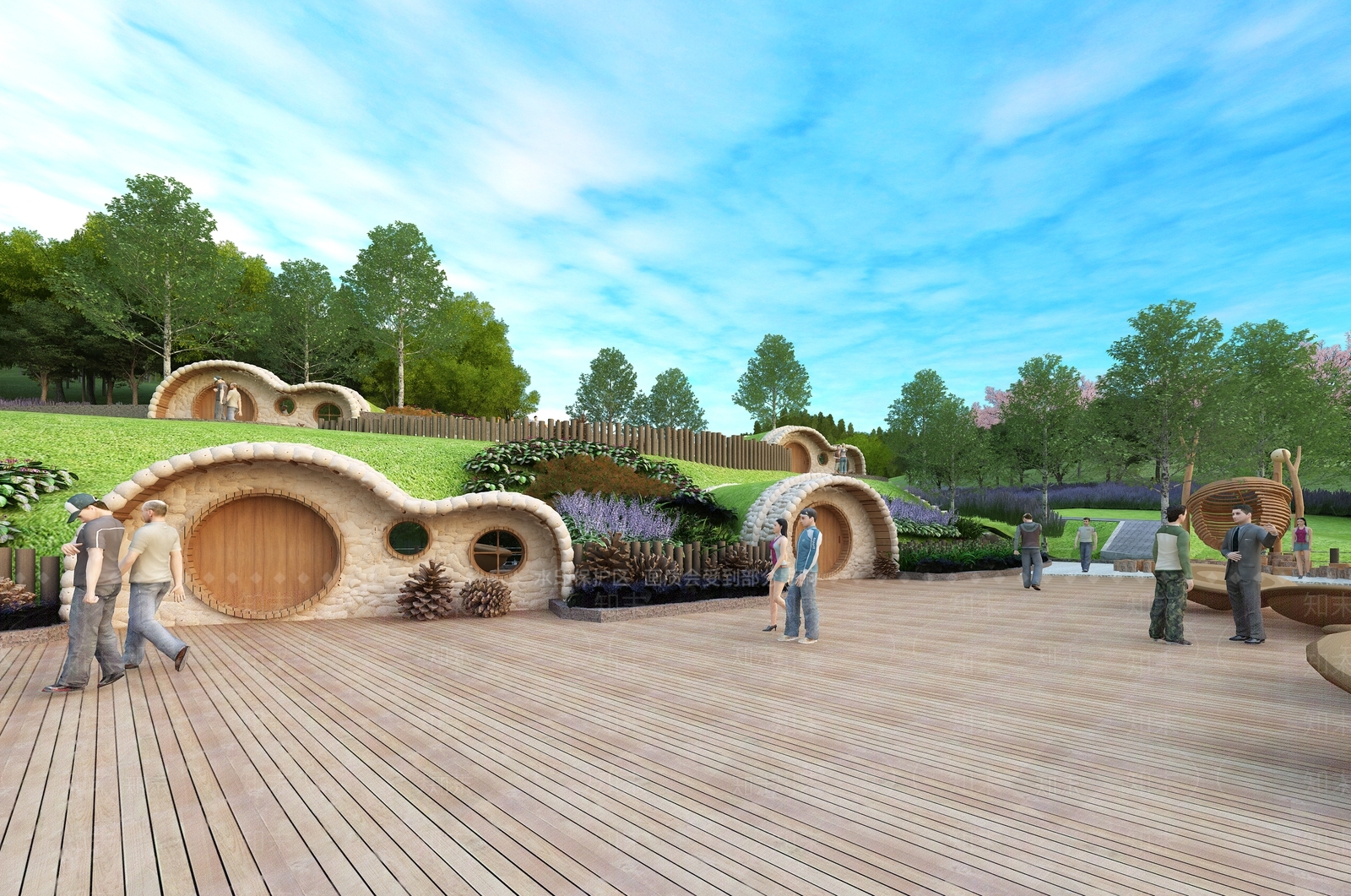 现代公园3D模型下载【ID:1100561408】