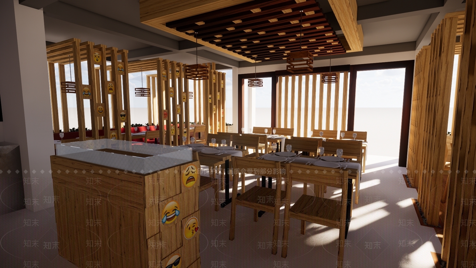 中式快餐店SU模型下载【ID:1100569033】