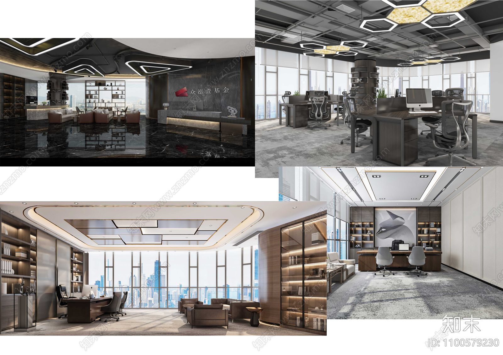 办公室cad施工图下载【ID:1100579230】