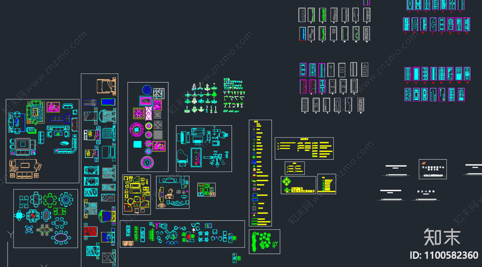 家具cad施工图下载【ID:1100582360】