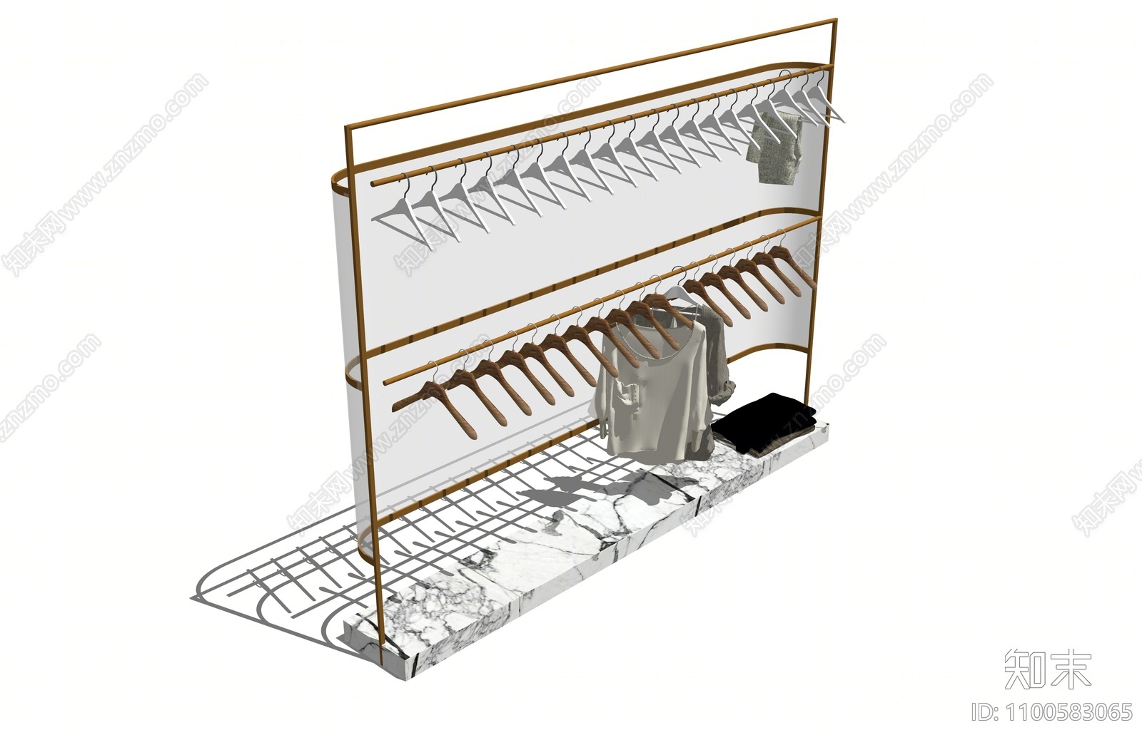 现代衣架SU模型下载【ID:1100583065】