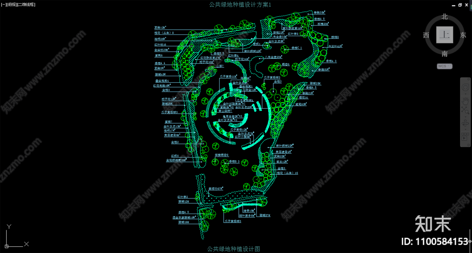 公共绿地cad施工图下载【ID:1100584153】