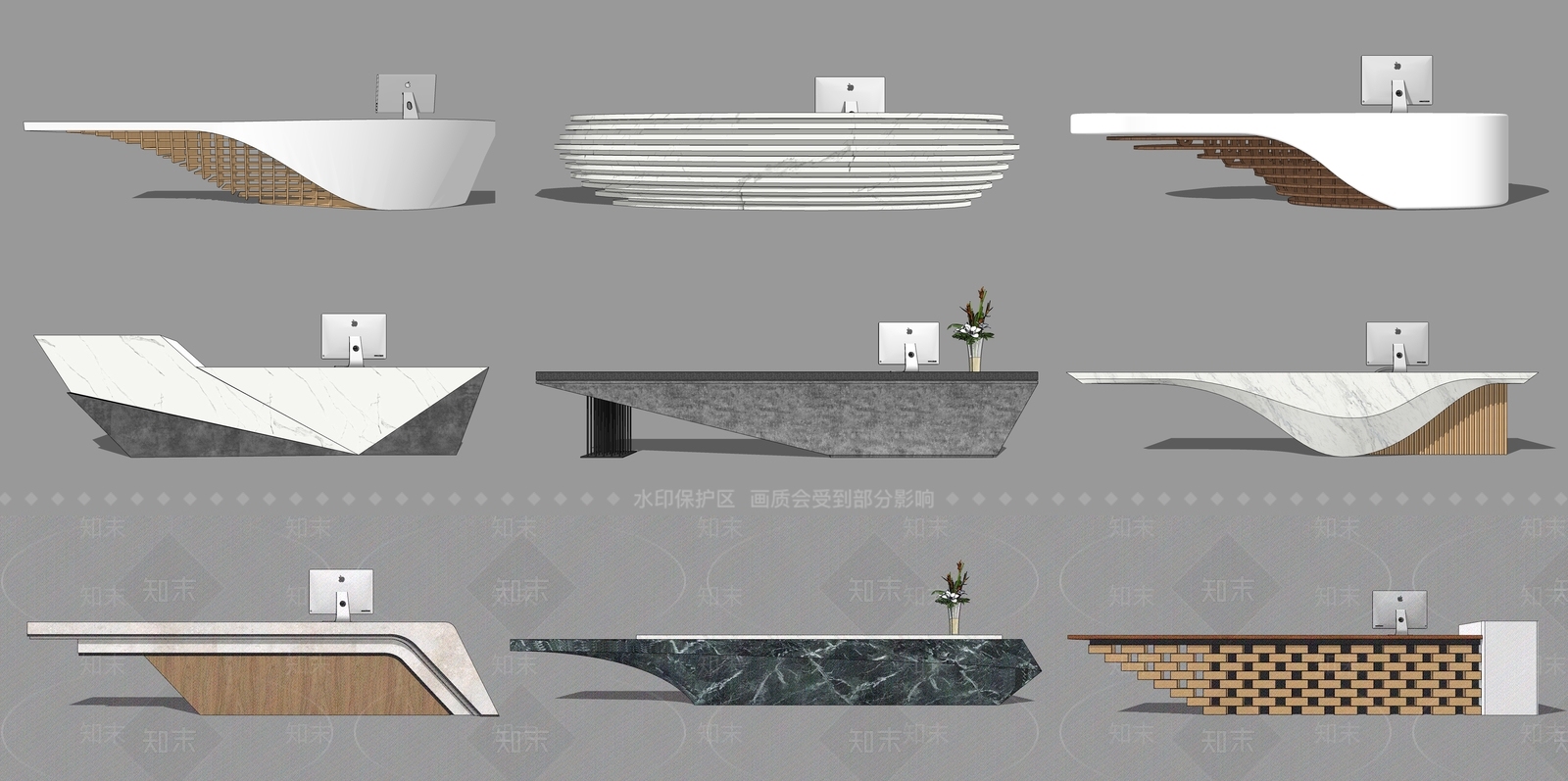 前台SU模型精品下载_SketchUp模型_知末网