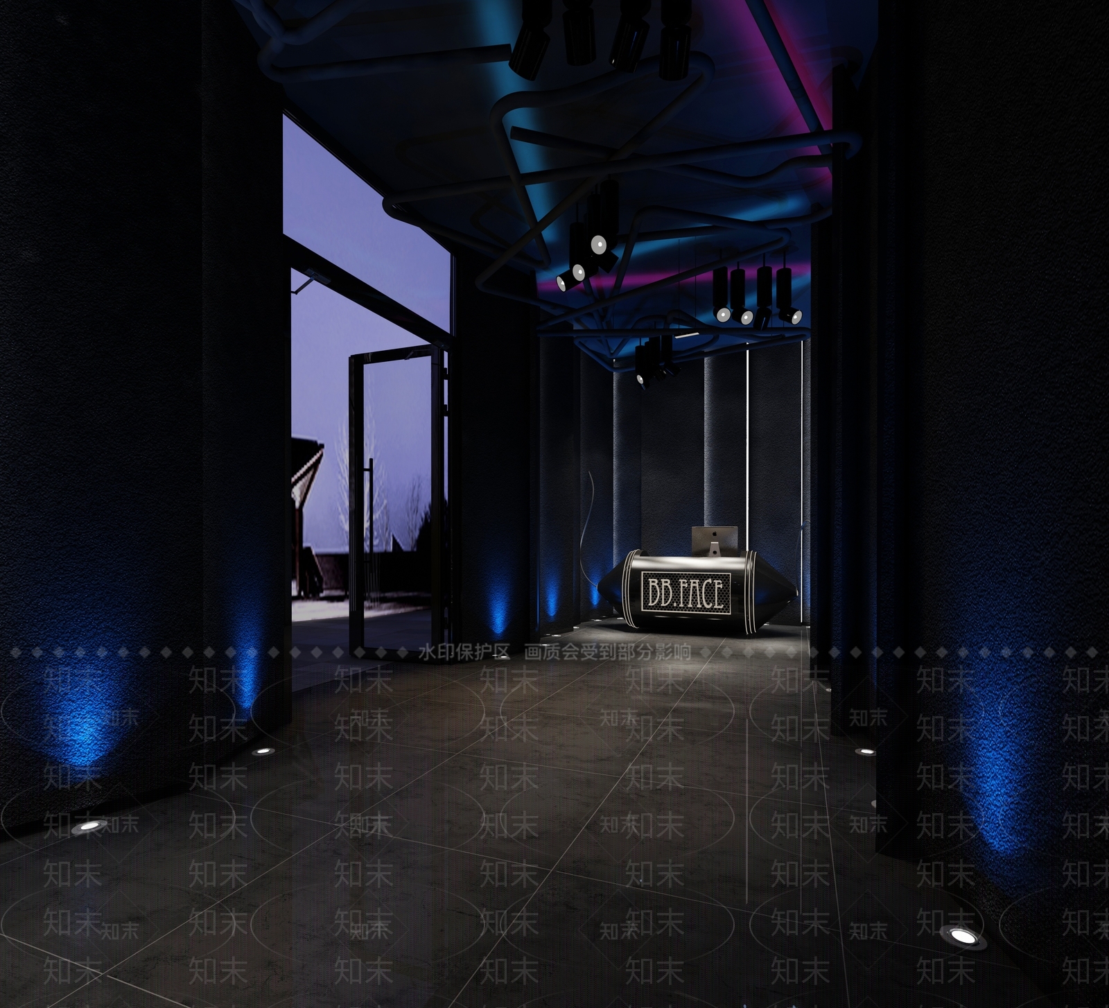 现代酒吧3D模型下载【ID:1100590826】