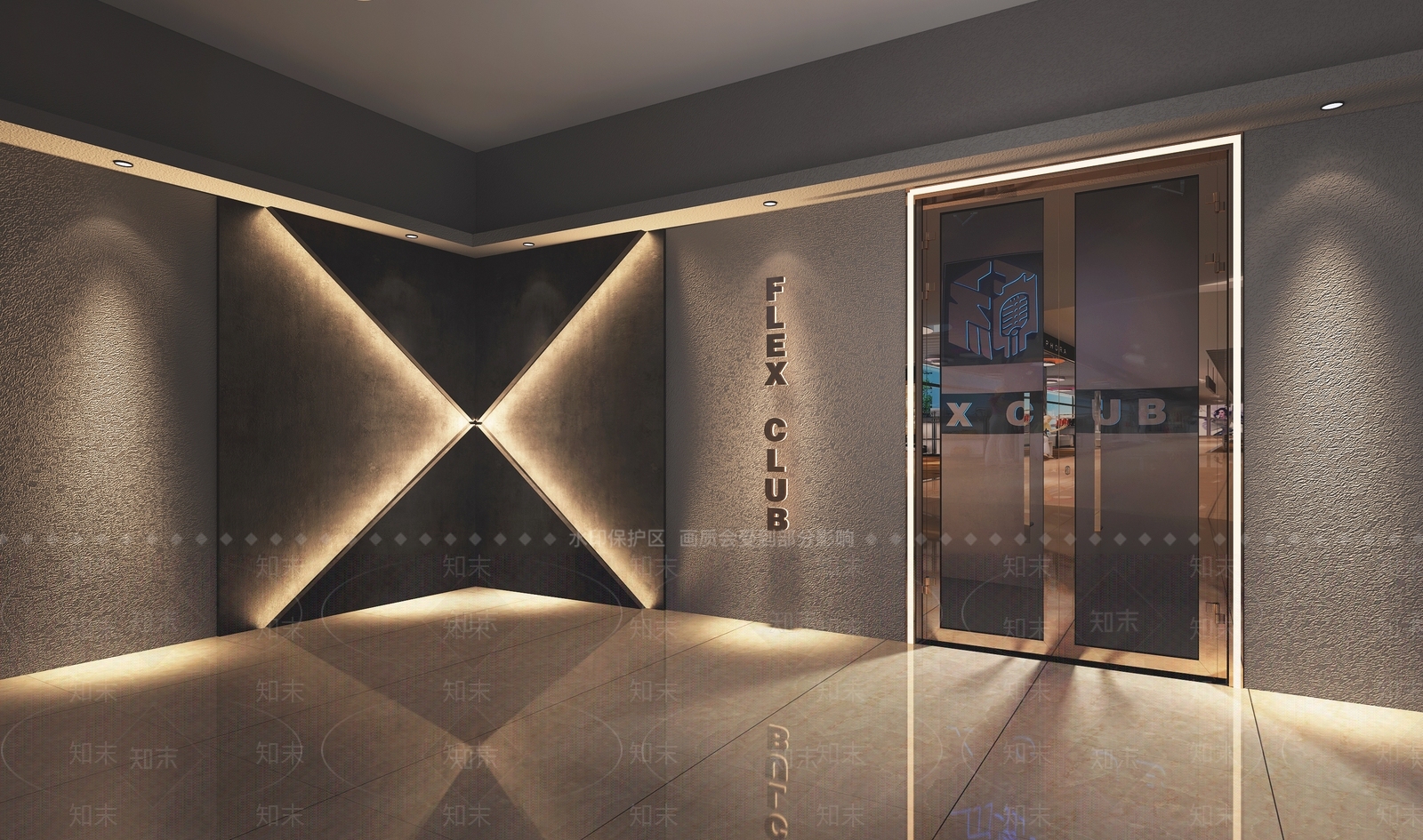 现代酒吧门头3D模型下载【ID:1100592594】