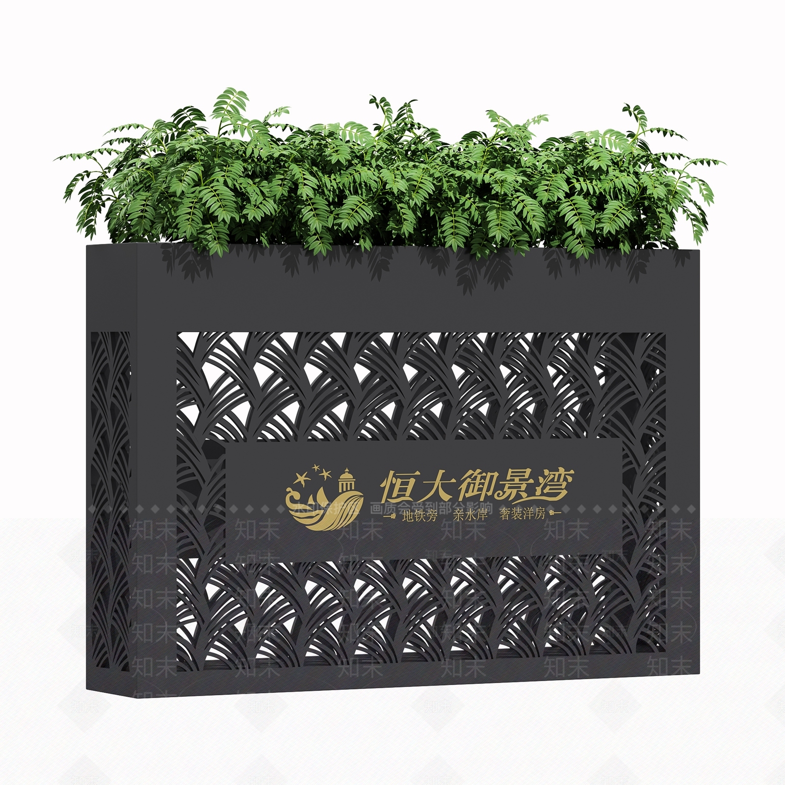 现代花箱3D模型下载【ID:1100593964】