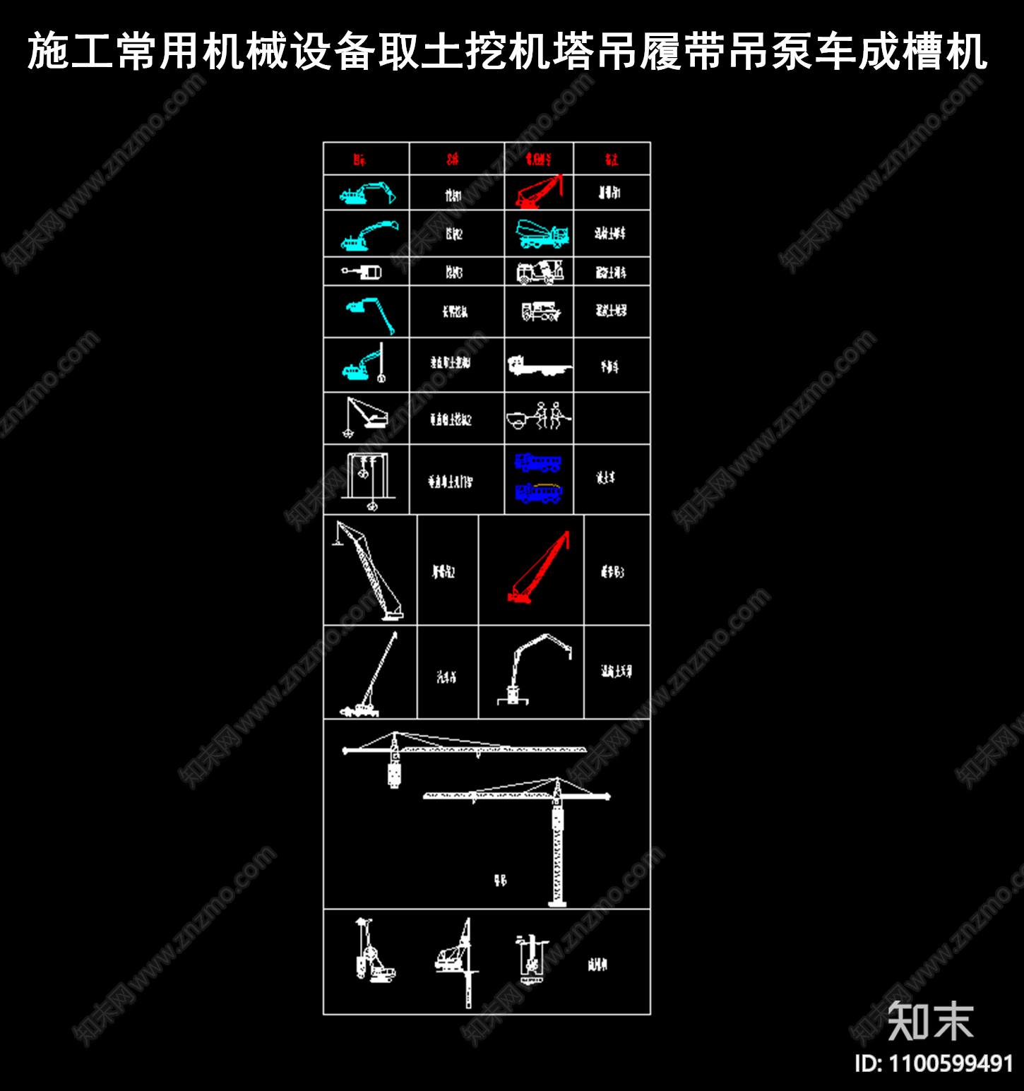 施工机械设备施工图下载【ID:1100599491】