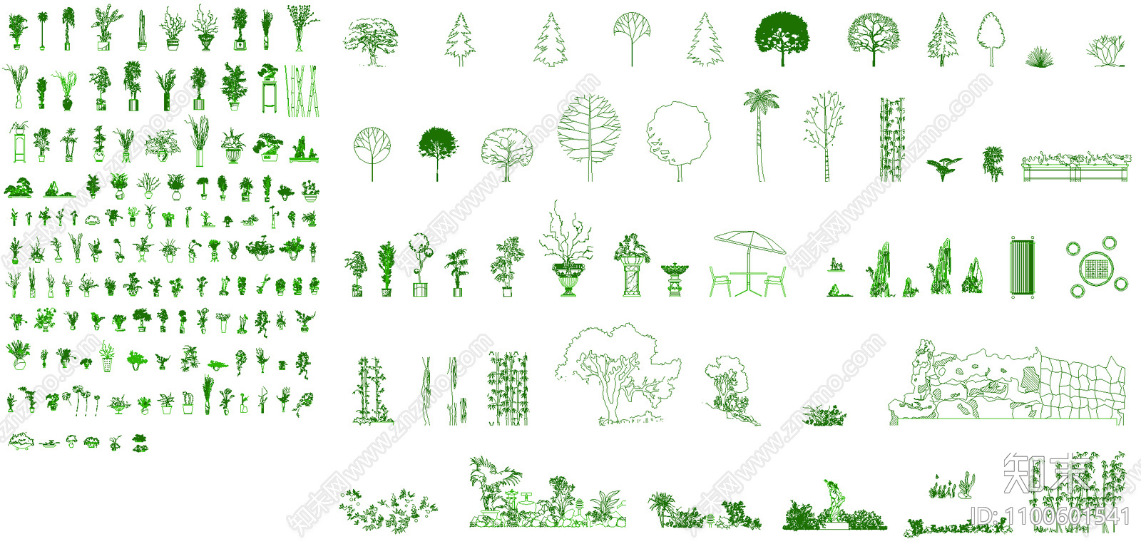 绿化绿植施工图下载【ID:1100601541】