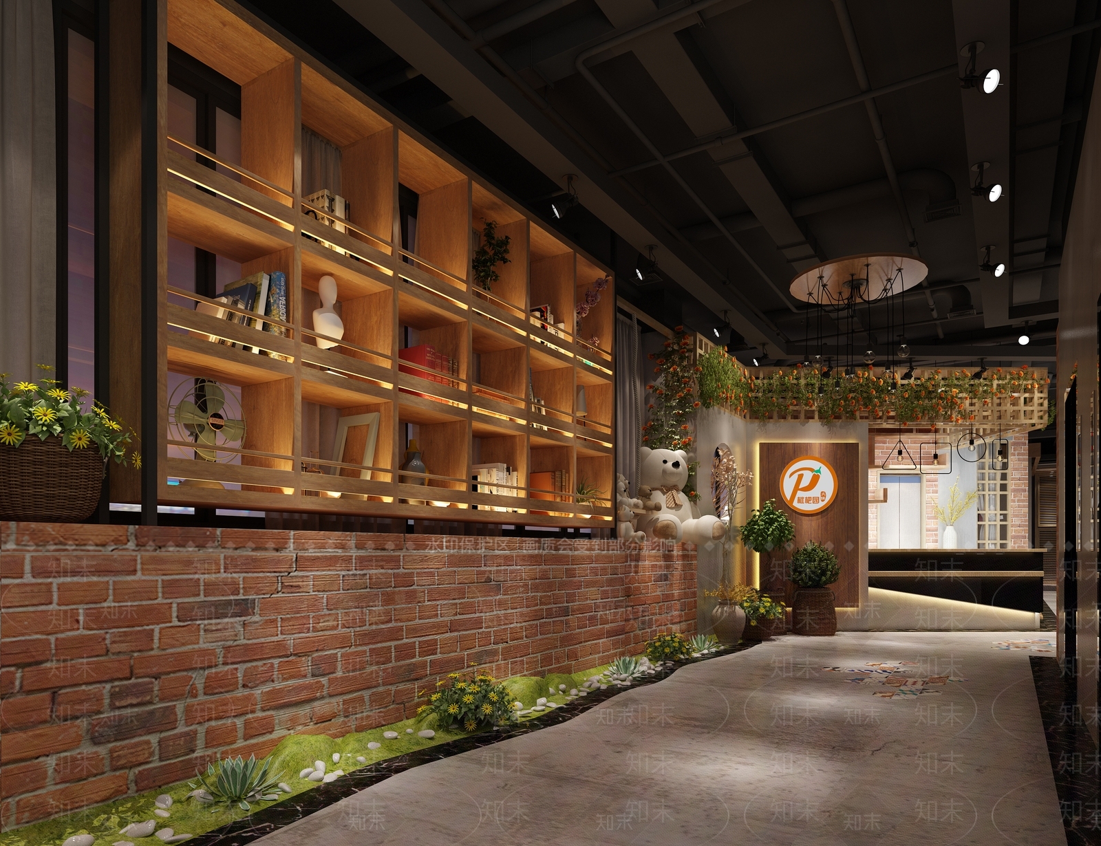 新中式火锅店3D模型下载【ID:1100603846】