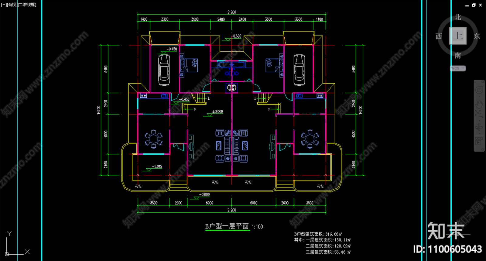 别墅cad施工图下载【ID:1100605043】