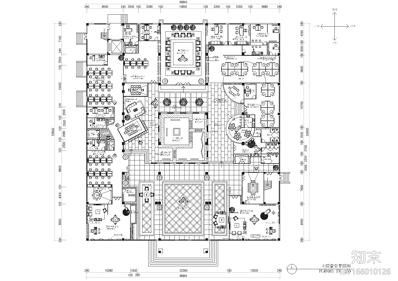 [浙江]方泰电器公司装饰设计施工图+效果图cad施工图下载【ID:166010126】