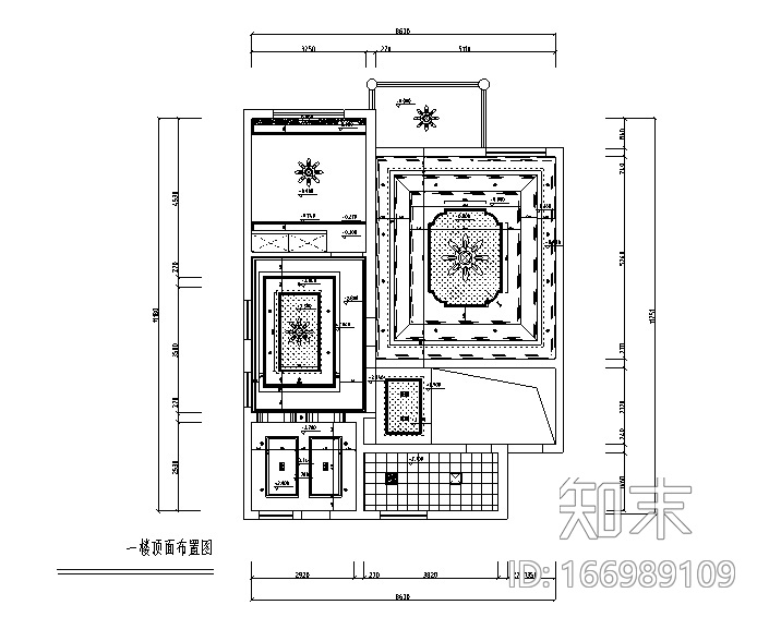 金源三层经济型别墅室内装修图（附效果图）cad施工图下载【ID:166989109】