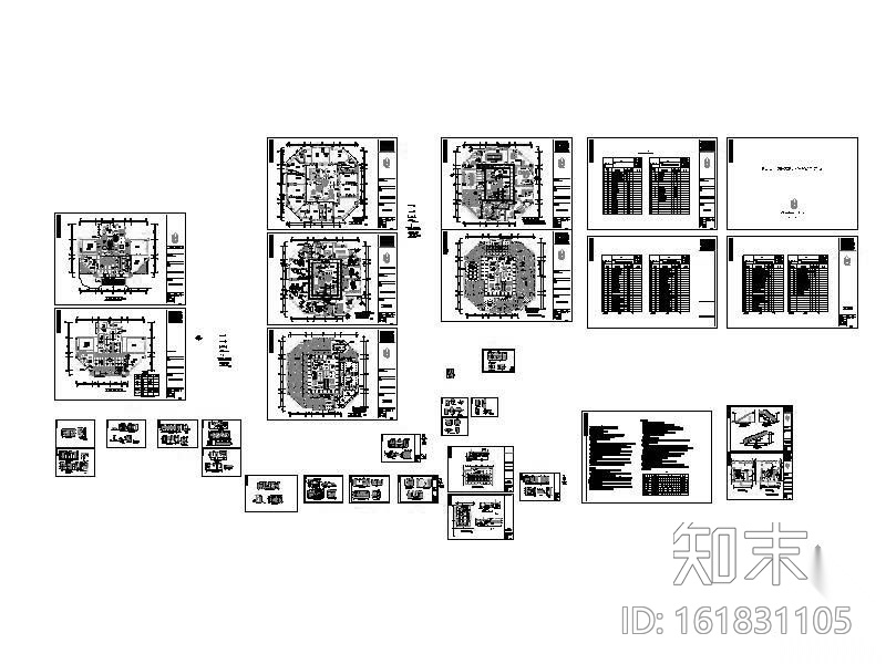 某大型办公室装饰装修图cad施工图下载【ID:161831105】