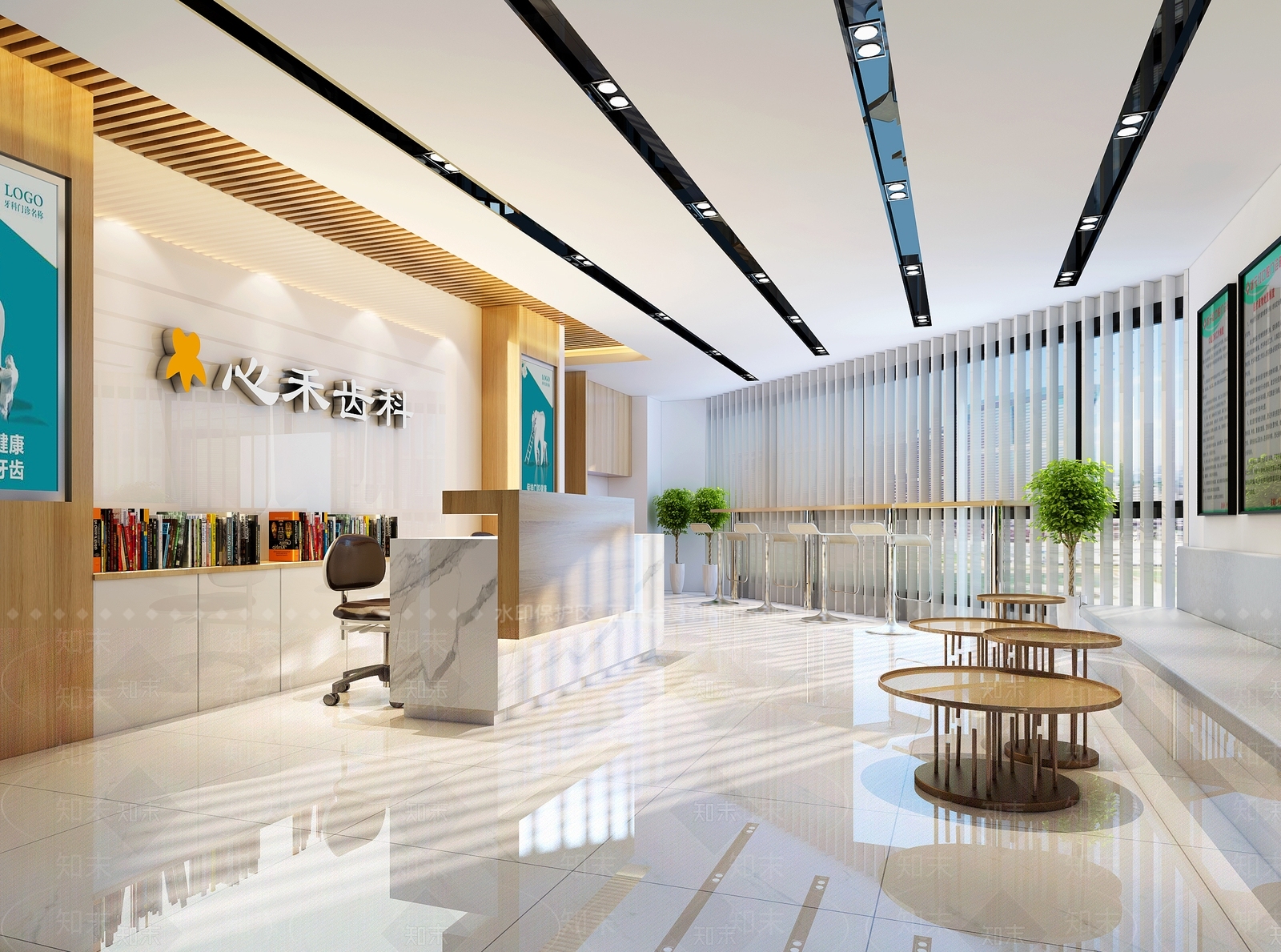 现代牙科医院3D模型下载【ID:1100621098】