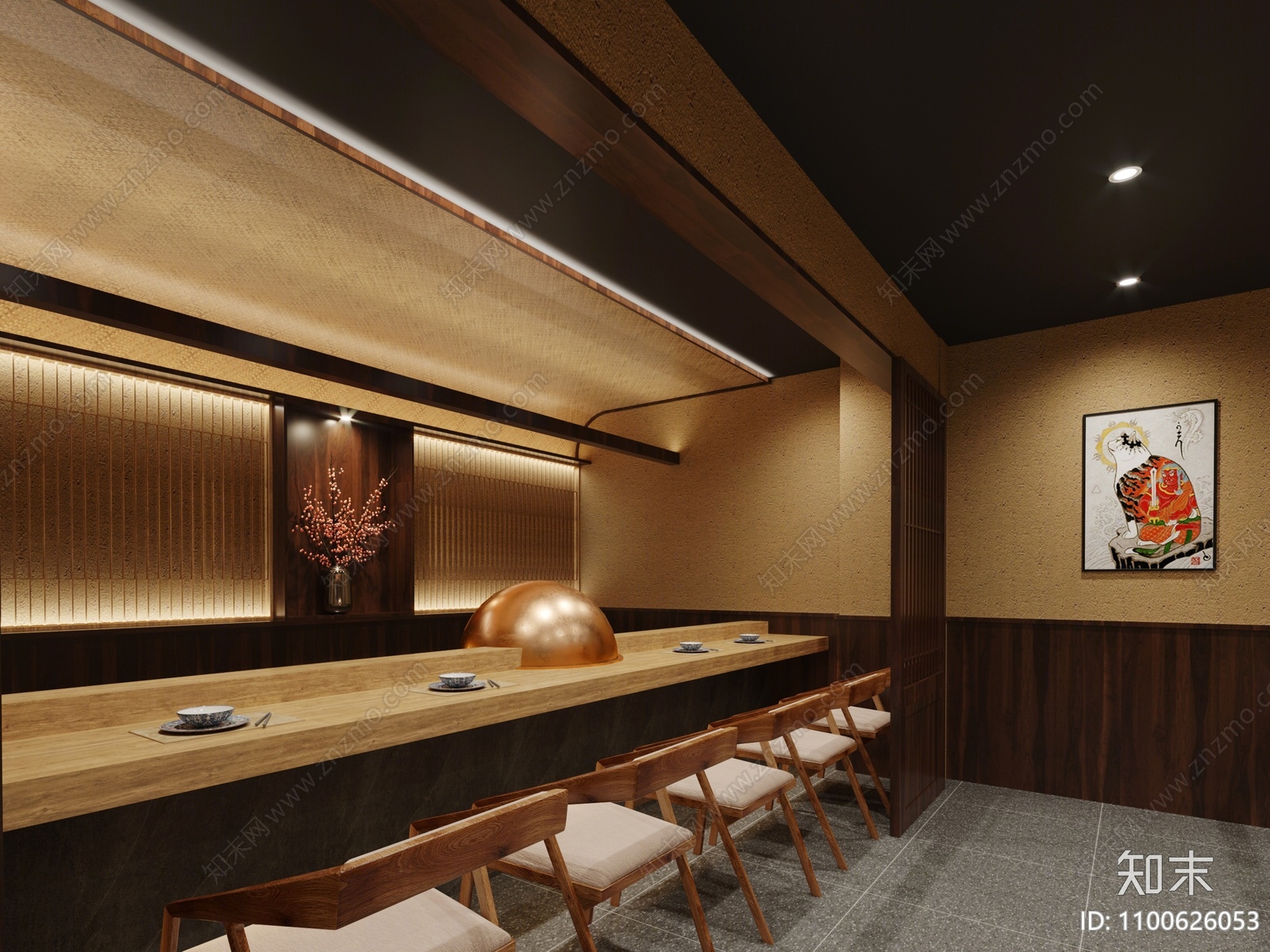 工装空间 餐饮空间 日式餐厅 餐厅餐饮 日韩餐厅 日式日韩餐厅3d模型