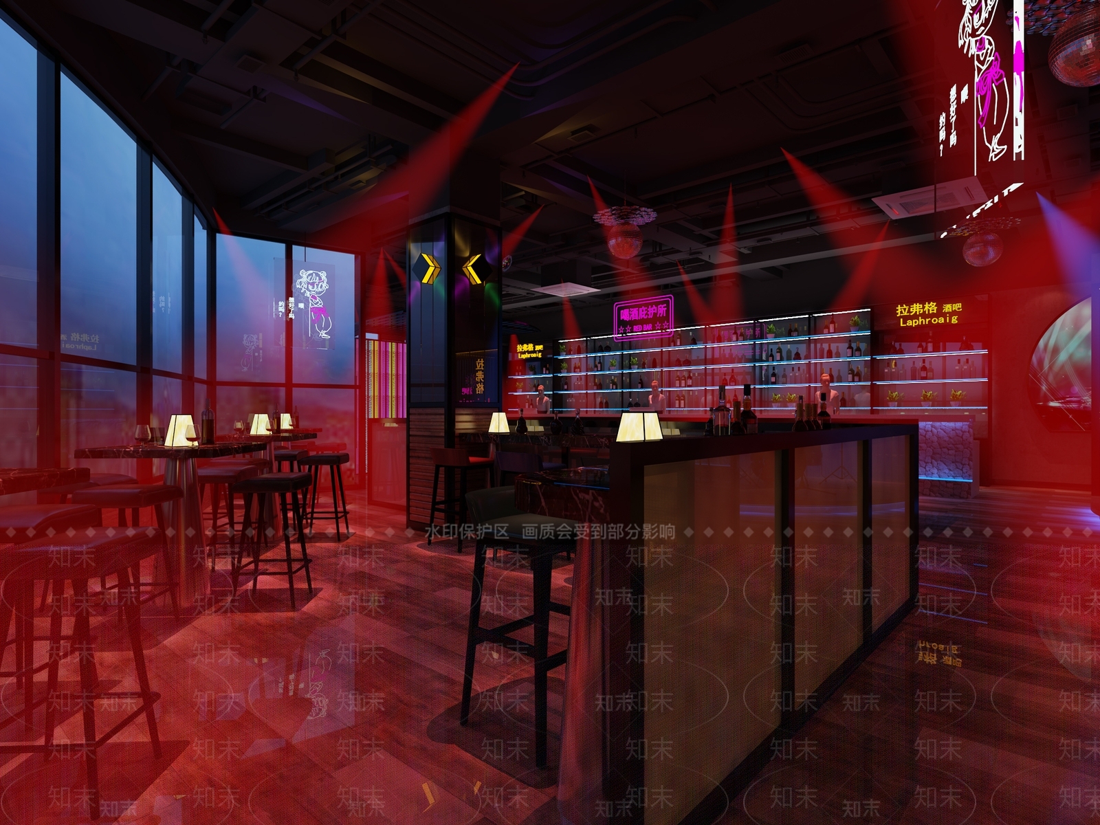 现代酒吧3D模型下载【ID:1100662809】