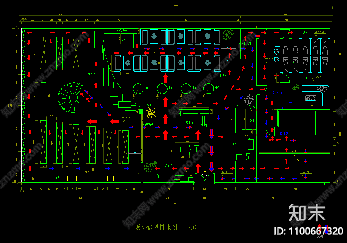 书吧cad施工图下载【ID:1100667320】